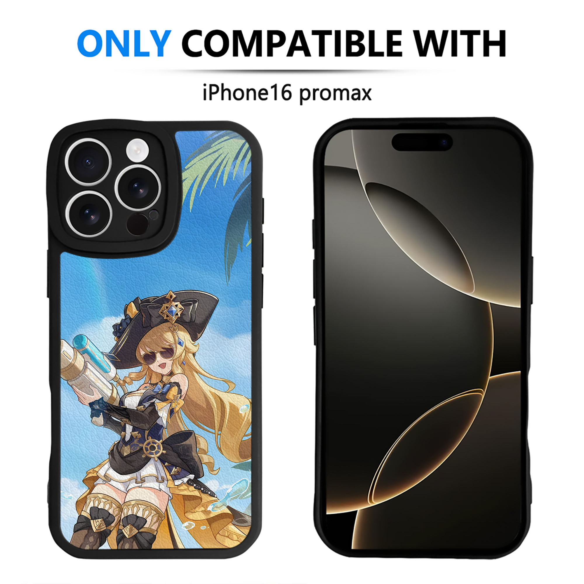 げんし神 genshin 【iPhone 16シリーズ対応】シリコンスマホケース（レザー調） 材質：シリコン